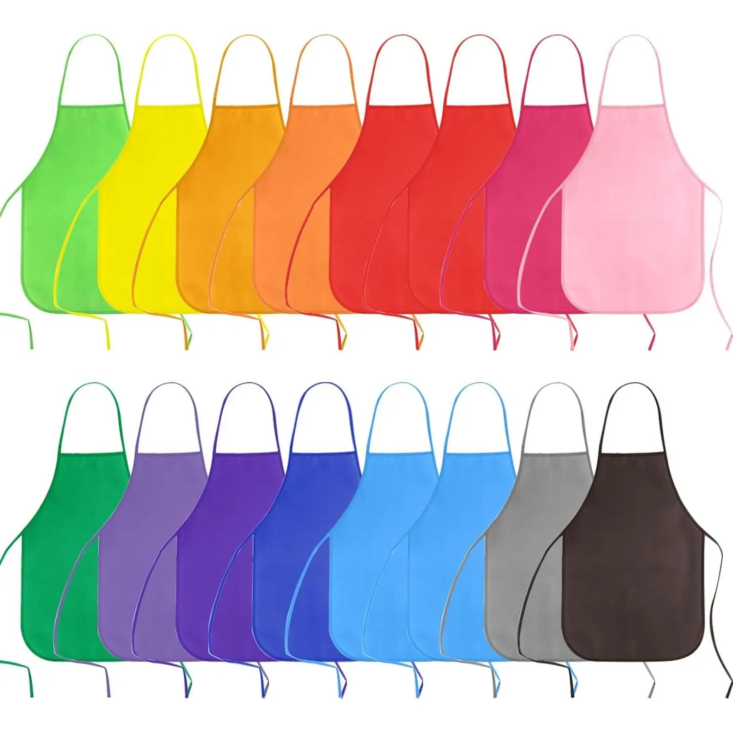 Kids Art Smocks (16-24Pcs) - Washable Painting Aprons for Toddlers (Ages 3-5), Mess Protection Art Materials, Home Care Supplies, Ideal for Classroom & Home Creative Activities Gift, Art Supply sohochic