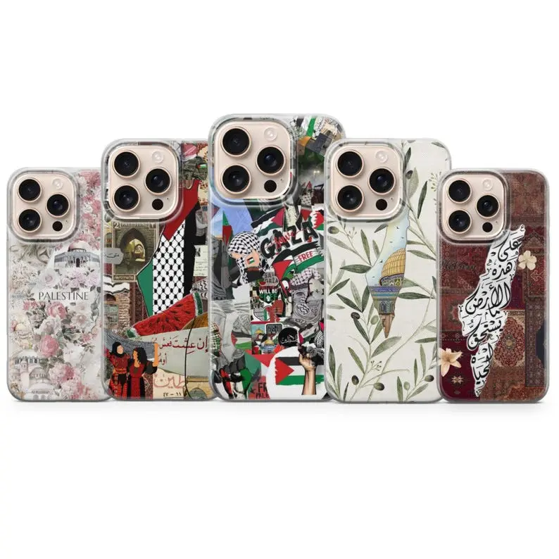 Palestine Phone Case Free Palestine Cover for iPhone 17 Pro Max, 16e, 15, 14, 13 & Samsung S26 Ultra, S25 FE, A56, Pixel 10 XL, Pixel 9 Pro