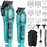 VGR Battery-Powered Handheld Hair Clipper & Trimmer Set for Men - 0 Gap T-Blade, LED Display, USB-C Fast Charging V-600 & 900, Summerwins Matte Haircut Kit, Barber Equipment, 200 Minutes Runtime, Gifts for Him, Mens Gifts, Holidays,techvibes