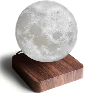 Levitating Moon Lamp - Magnetic Floating Night Light with 3 Modes, 3D Printed Bedside Table Lamp