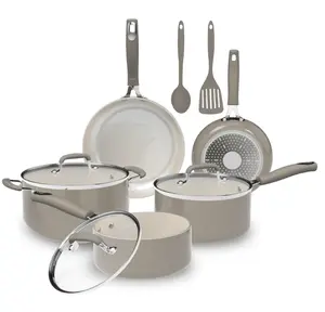 10 Piece Heavy Gauge Ceramic Cookware Set
