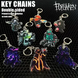 FORSAKEN Acrylic Keychains - Chance, 007n7, Azure, TwoTime, Elliot - Kawaii Keyrings Birthday Gifts – Cute Acrylic Keychain Charms, Perfect Gift for Fans & Collectors