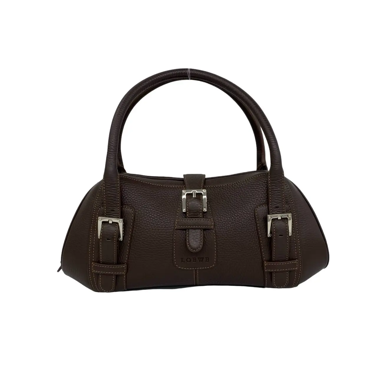 Pre-owned Loewe Calfskin Shoulder Bags Leather Handbag