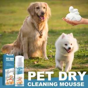YEBBONG Hypoallergenic Waterless Dog Shampoo Foam Instant Freshness No Rinse Anti-Itch Formula for Sensitive Skin Deodorizing Fur Care Stress-Free Grooming