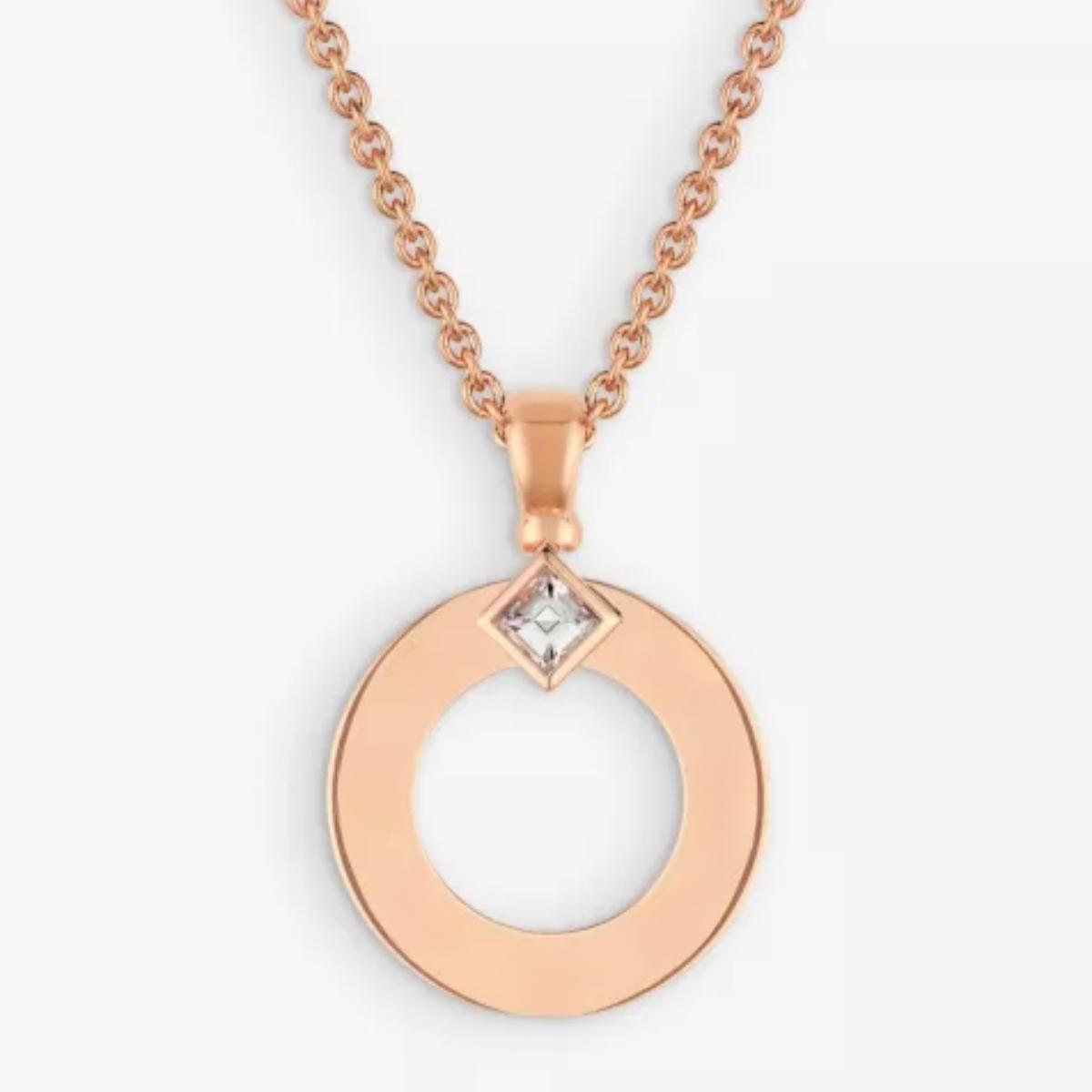 Geometric Circle Pendant Necklace  Minimalist Modern Statement Fashion Pendant Jewelry Women Party Gift