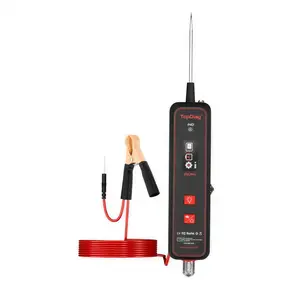 TopDiag P50 PRO Digital LED Circuit Tester 5V-30V Automotive Test Light with Switch & Dual Stainless Steel Probes