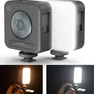 SmallRig P96 LED Mini Ring Light, Video Light,96 LED beads for Photography Video Lighting, Rechargeable 2200mA CRI 95 + 2700-6500K w 3 cold shoes Christmas gifts 3286B