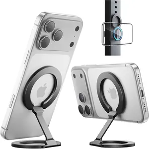 [2026 Upgraded]  Phone Grip for MagSafe Kickstand, Removable Gym Dual-Side  Phone Holder Mag Safe Phone Stand for  17/16/15/14/13/12 MagSafe Case, Fit MagSafe  Mount