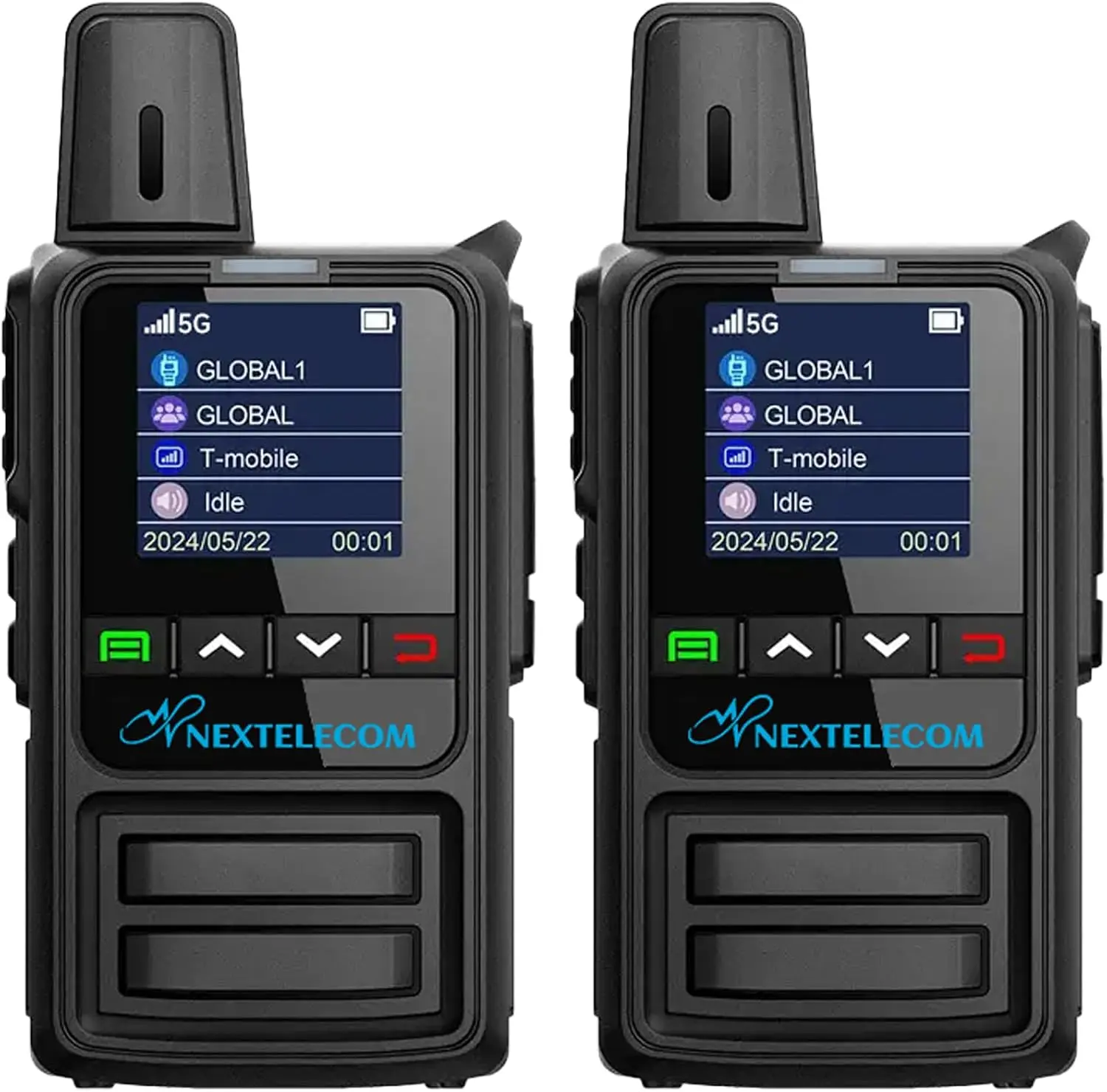 Walkie Talkies 4G/5G LTE Signal 5000 - mi Long Range 3000mAh Battery Clear Audio for Hiking Camping with Antenna 1 - Year SIM Card