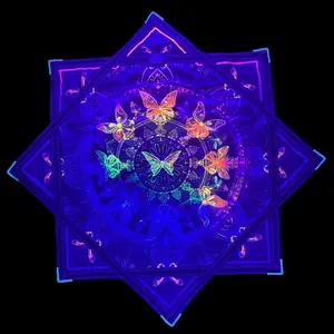 Butterfly Flow Star - Double-Sided (UV Reactive)