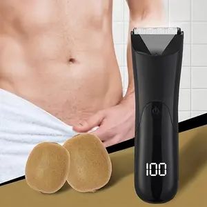 Electric Groin Hair Trimmer, Body Hair Trimmer, 1 Box Wet and Dry Use Hair Clipper, Usb Charging, Usb Rechargeable Trimmer, Safety Hair Removal Tool for Men
