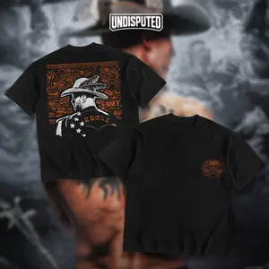 UNDISPUTED Cowboy Cerrone BMF Ranch Double Sides Heavy Cotton Unisex T-shirt UFC Shirt Fan Apparel Casual Street Style Direct-to-garment Printing