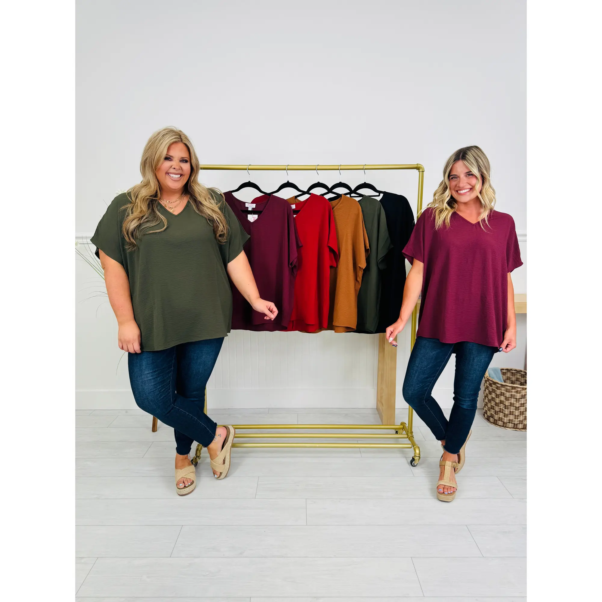 Go With The Flow Top In Multiple Colors