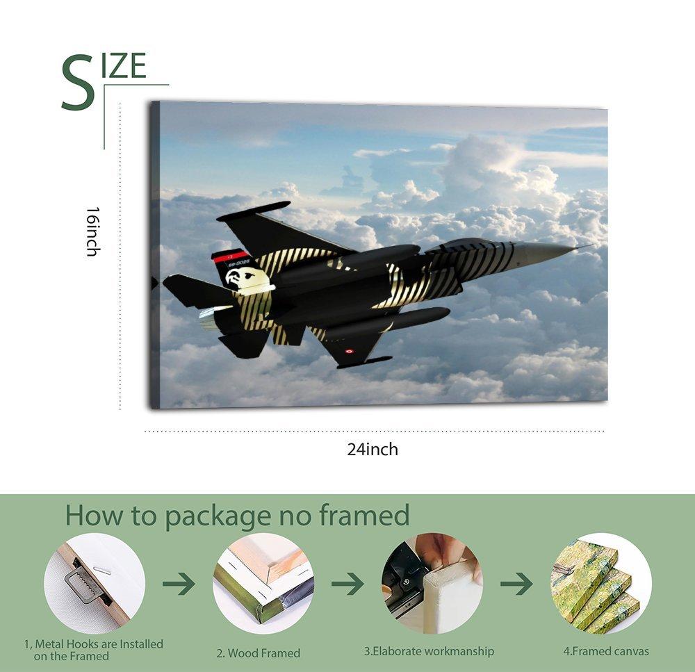 Military Fighter Poster F-16 Fighting Falcon Poster Decorative Painting Canvas Wall Art Picture Print Modern Family Bedroom Decor