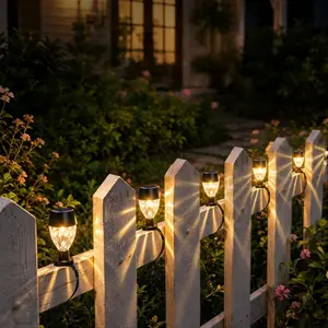 Solar String Lights, Warm & Colorful Lighting, Illuminate Pool Fence, Steps, Stairs, Enhance Garden Ambiance, 5/10pcs Set