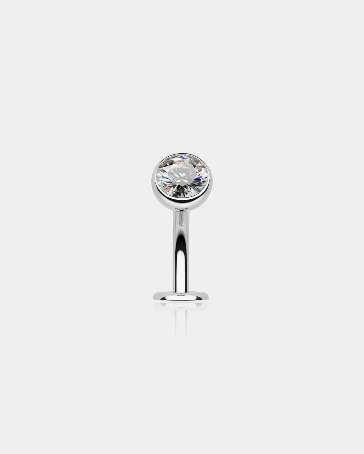 Floating Internally Threaded Titanium Belly Ring