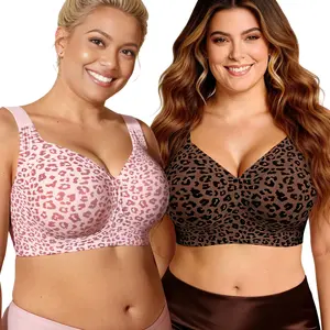 Womens Jelly Bras Full Coverage Wireless Supportive Bra Push Up Plus Size Comfort Soft No Underwire Seamless Comfortable Wireless T-Shirt Everyday Bras Wings