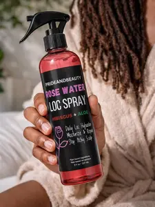 Pride and Beauty Rose Water Loc Spray – Daily Hydration, Itch Relief & Moisture for Locs, Braids & Natural Hair | Plant-Based Formula