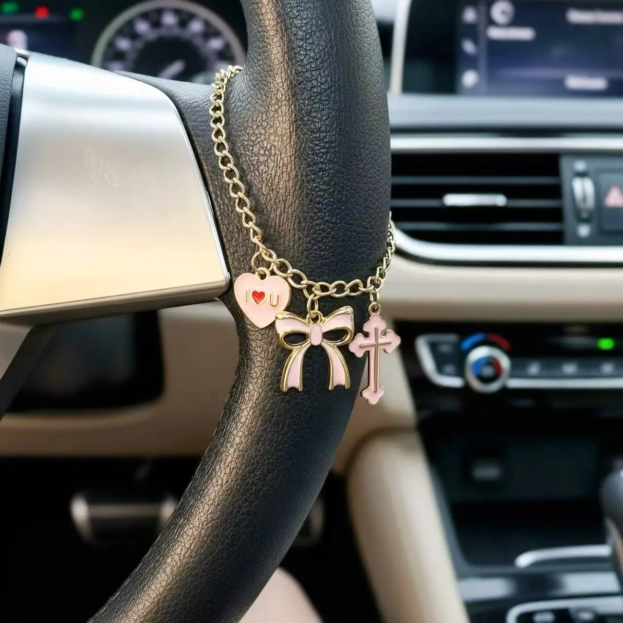 Car Steering Wheel Decor Accessories, Car Bead Charm Accessories, Unique Fashion Gift, Automotive Decoration, Car Interior Accessory, Stylish Car Accessory, Car Interior Decorative, Car Decorations