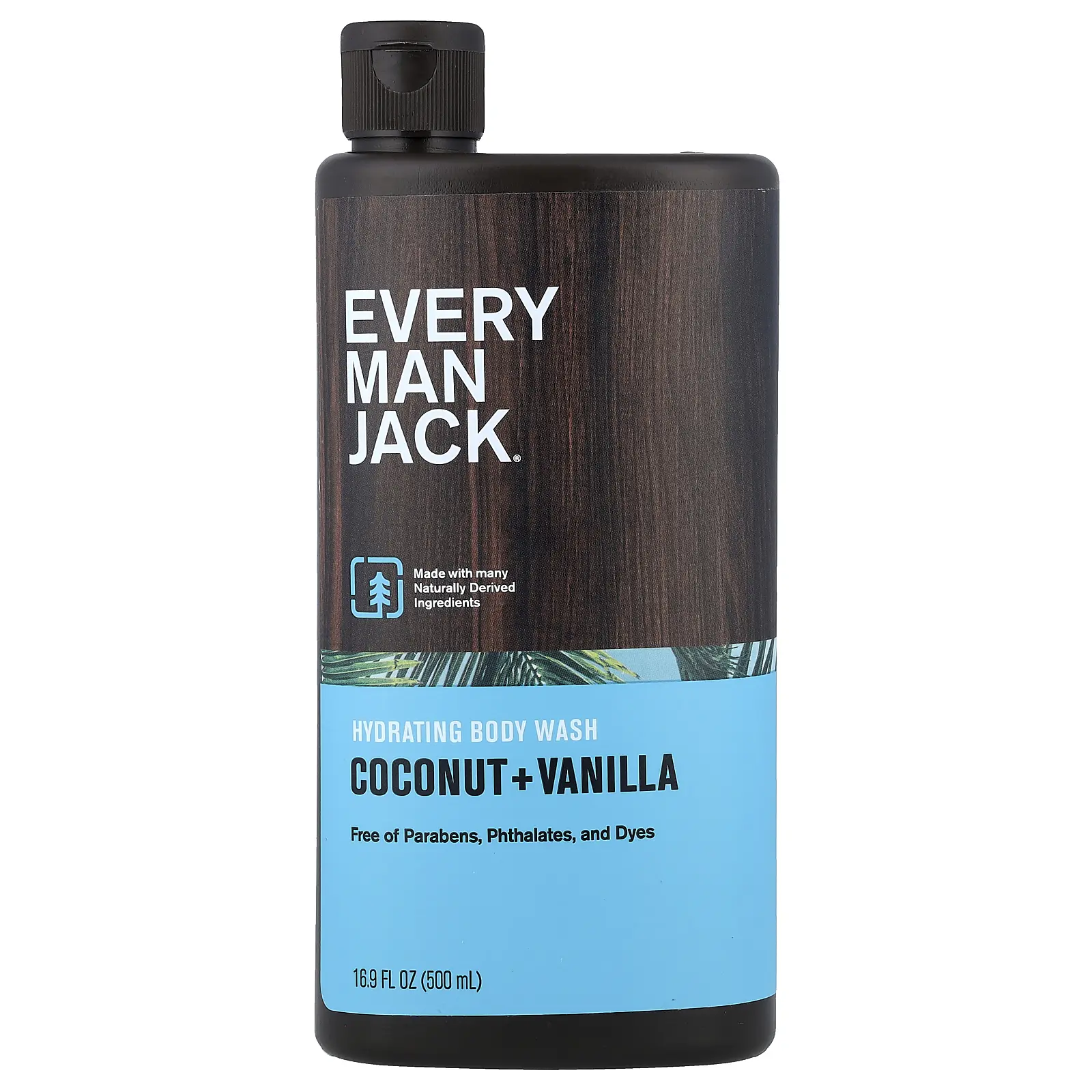 Every Man Jack Hydrating Body Wash, Coconut + Vanilla, 16.9 fl oz (500 ml)