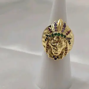 Gold Indian Design Ring High-Quality Laminated for Daily Wear Elegant Gift for Birthdays Anniversaries and Christmas