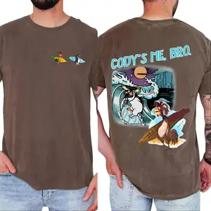 Comfort Colors Cody Maverick Chicken Joe Surfs Up T-shirt, Nature Lover, Funny Surfing Tee