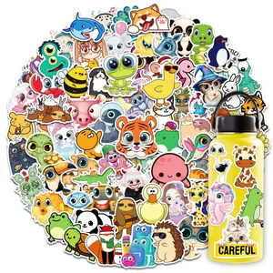 100 cute animal stickers, cartoon animal collection, graffiti luggage stickers, Scrapbook Accessories