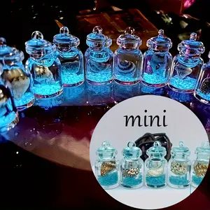 Ocean Theme Glow Mini Bottles, Christmas Tree Hanging Decorations, Indoor Outdoor Decor, DIY Jewelry Pendants, Decorations Supplies
