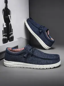 Men's One-Step Casual Canvas Shoes, Lightweight Comfortable, Versatile Fashion, All-Season Trendsetter, Perfect for Daily Wear