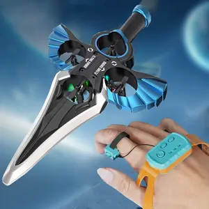 Gesture-Controlled Levitating Flying Sword ,Interactive Remote Flying Sword  with 360° Stunt Flips Flexible Frame Easy to Fly Drop-proof RC Toy for Beginners Ideal Gift