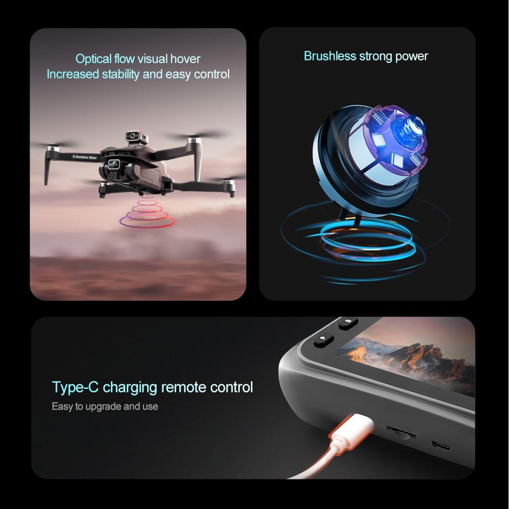 2026 Upgraded 360° Outdoor Obstacle Avoidance,Drones with camera 4.5" LCD Remote for Adults , Less Than 249g Mini GPS Drone for Beginners , Brushless Motor, 5G WiFi, Auto Return, 3 Batteries, Ideal Gift (Black ) 2026 Upgraded 360° Outdoor Obstacle Avoidance,Drones with camera 4.5" LCD Remote for Adults , Less Than 249g Mini GPS Drone for Beginners , Brushless Motor, 5G WiFi, Auto Return, 3 Batteries, Ideal Gift (Black )