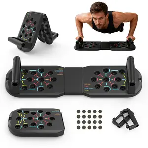 Foldable Push Up Board, Exercise Equipment, Sports Equipment Fitness Accessories, Push Up Stand for Home Workout,Spring Fitness Equipment for Home Gym Strength Training Cushioned Handles, Valentine's Day Gift