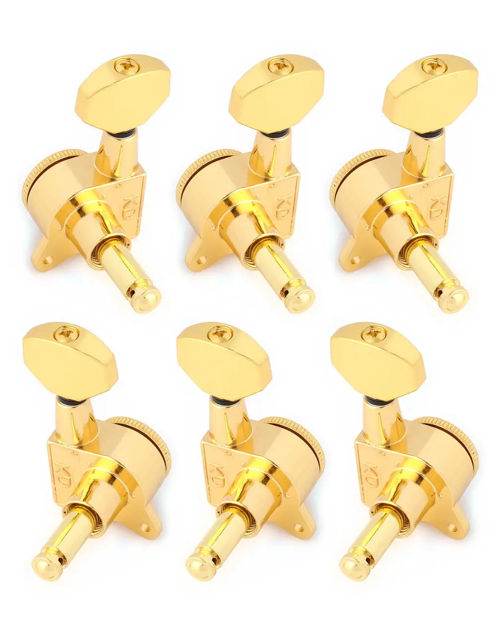 3L3R Guitar String Tuning Pegs Locking Tuners Keys Machine Heads Tuners Gold/Black
