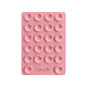 Grippy | Pink Silicone Suction Phone Mount with MagSafe