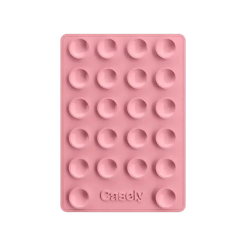 Grippy | Pink Silicone Suction Phone Mount with MagSafe
