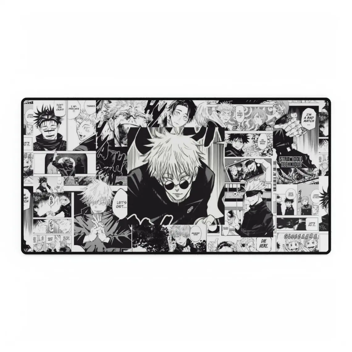 JJK Manga Panel Desk Mats – Desk Mat for Gaming & Office, Non-Slip, Vibrant Colors, Anime Mouse Pad, Desk Mat, pc accessories.