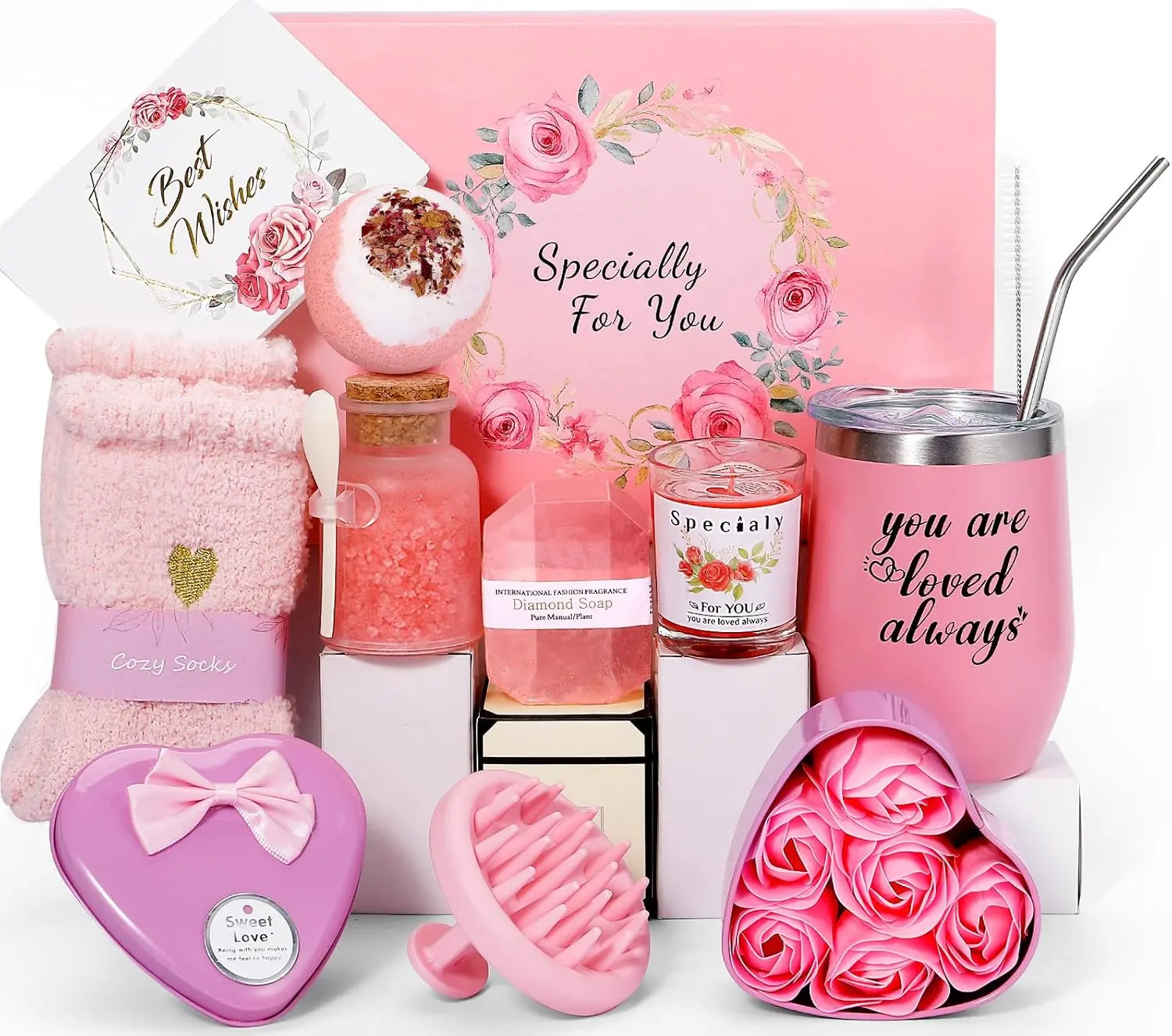 Self Care Gift Basket for Women,Get well soon healing gifts,Sympathy Gift,Gifts for Mom,  Appreciation Gifts , Inspirational Recovery Gift Set Perfect for Wives and Girlfriends campingessentials