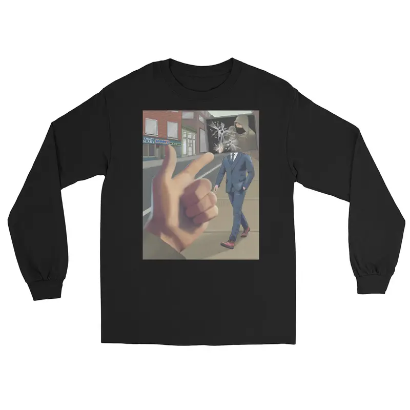 Unisex Long Sleeve graphic Shirt TV off Luigi Casual Classic