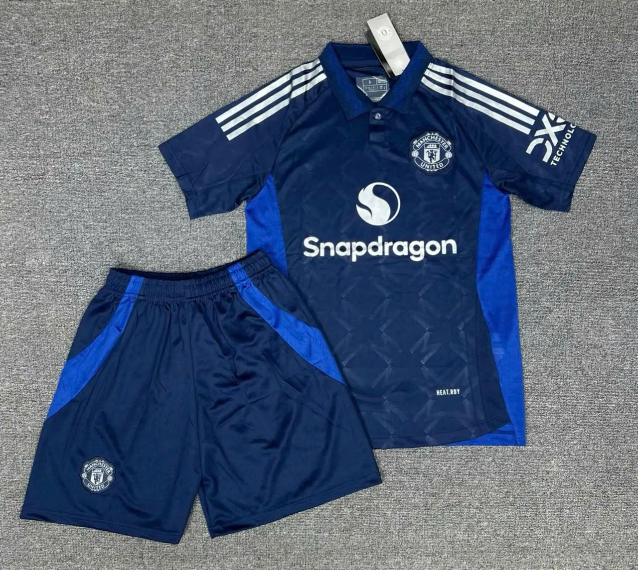 Manchester United 25/26 Men's Away Football Jersey (Navy & Black Version)