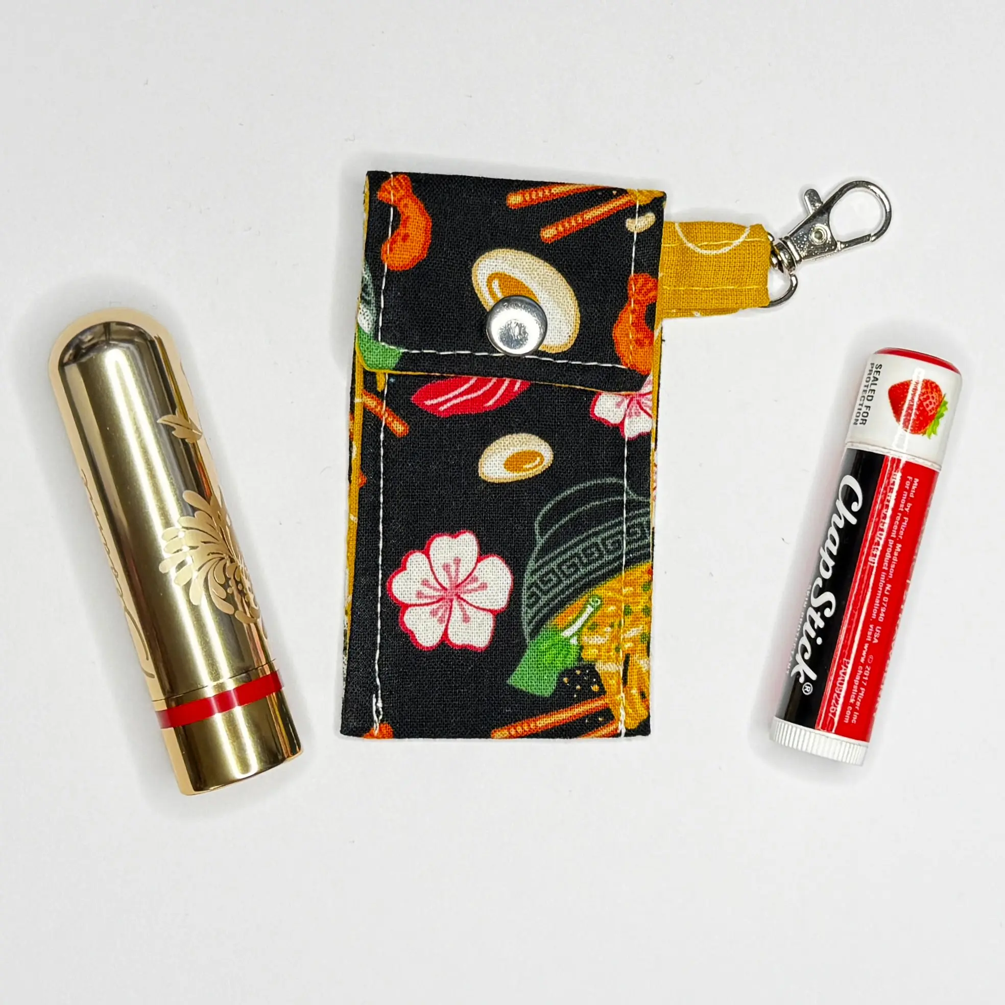 Ramen Lipstick & Lip Balm Keychain Holder