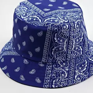 Blue Bandana Bucket Hat