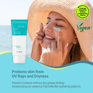 Official Partner! SCINIC Enjoy Super Mild Sun Essence SPF50+ PA++++ | Lightweight, Hydrating & Non-Sticky Korean Skincare