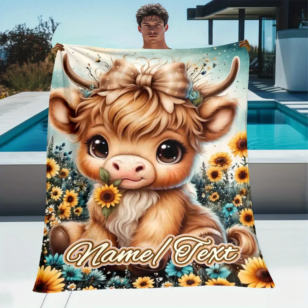 Comfycove blanket. Click "Shop Chat", send in a custom name, a holiday gift, or a custom blanket. These personalized blankets are made of flannel and are suitable for all seasons. They are ideal gifts for Mother's Day, Father's Day, and Christmas.