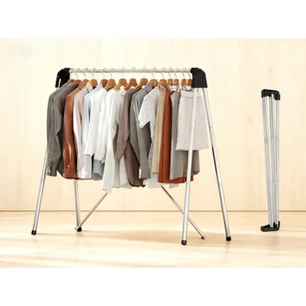 Foldable Stainless Steel Drying Rack Collapsible Indoor Outdoor Portable Laundry Airer Travel Space Saving Clothes Hanger for Sweaters Baby Garments Towels Quick Dry Rust Proof Easy Storage