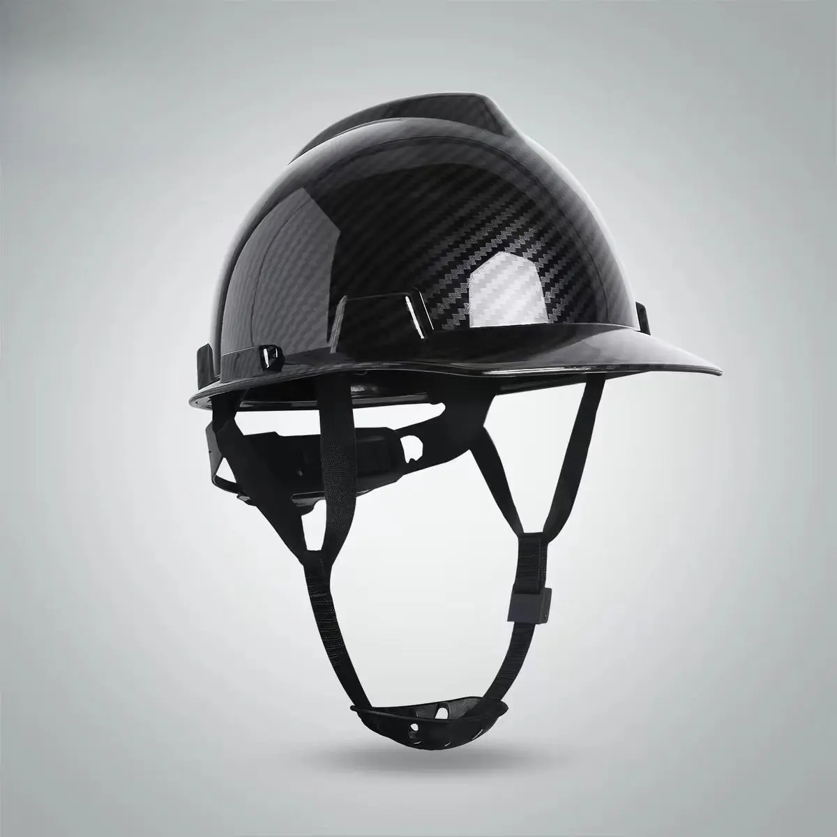 Carbon Fiber Design Full Brim Hard Hat, Industry Approved Construction Hard Hats for Men, 4-Point Adjustable Suspension, New Hard Hat Design Hardhat Safety Helmet