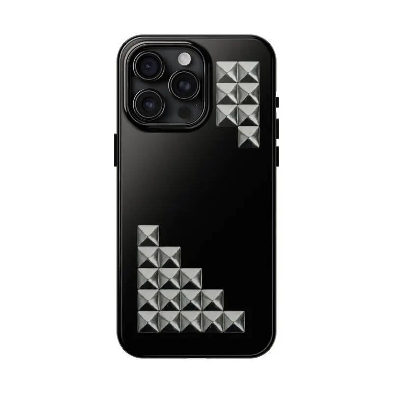 Midnight studded luxe design with a sleek, edgy, and glamorous vibe. Suitable for iPhone 17-11 Pro Max/Plus and  Samsung Galaxy S23-25