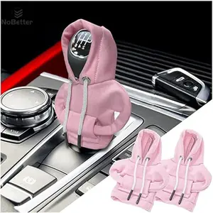 Fashionable car gear shift cover, mini sweater shirt protector for gear knob. Universal car decor accessory for a stylish interior