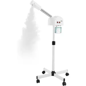 Professional Ozone Facial Steamer on Wheels, Adjustable Height, 360° Rotatable Nozzle, for Home and Salon
