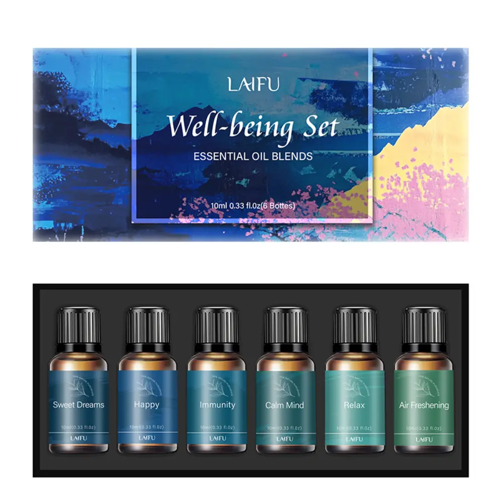 Customized Water-Soluble Aromatherapy Essential Oil Set - Fragrance Freshener with Mint, Cherry, Lavender Scents for Humidifiers, Diffusers, Home Use