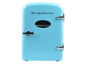 Frigidaire EFMIS129-BLUE 6-Can Retro Mini Beverage Refrigerator, Blue
